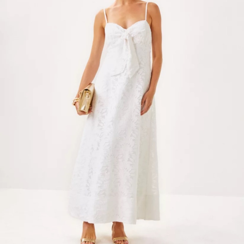 NWT Lilly Pulitzer Sarahlynne White Lace Maxi Dress